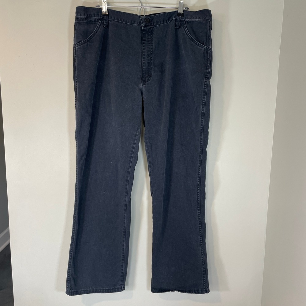 Bulwark FR Mens Flame Resistant Denim Work Pants Navy Blue Relaxed Fit 40x32